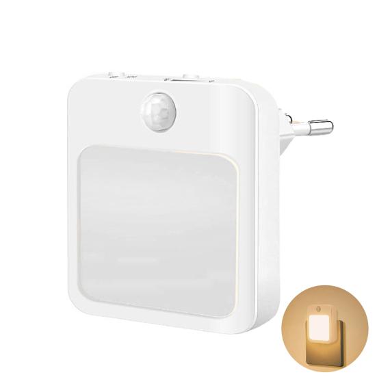 

Bedside Light Dimmable Flicker Free Automatic On/Off Always-on Mode Wireless Illumination ABS Infrared Induction Cabinet Light LED Night Lamp US Plug Warm light