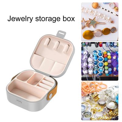 Schmuck-Aufbewahrungsbox, staubdicht, Halskette, Ring, Schutzbox, tragbarer Schmuck-Organizer für Zuhause, Reisen