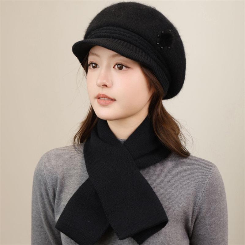 Ladies in the elderly grandma warm fleece thickened middle-aged and elderly mother cold wool hat winter knitted hat