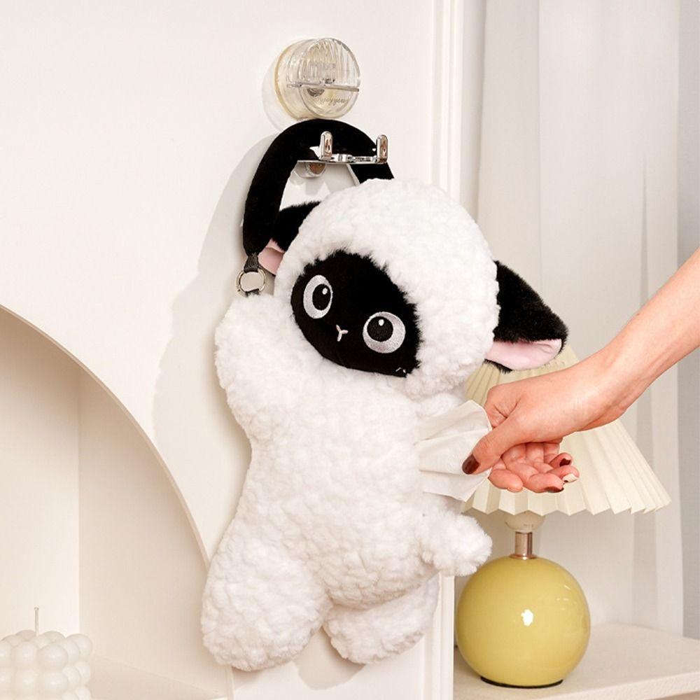 Cute Car Plush Napkin Box Soft Tissue Storage Holder Wall Hanging Napkin Dispenser  Family Car