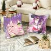 Anime Girl Tokoyami Towa Pillow Case Square Pillow Bedroom Sofa Leisure Comfort Cushion Car Home Decoration