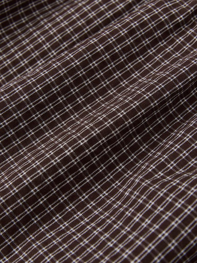 GLOWNY G Classic Lace-Up Mini Skirt (Brown)