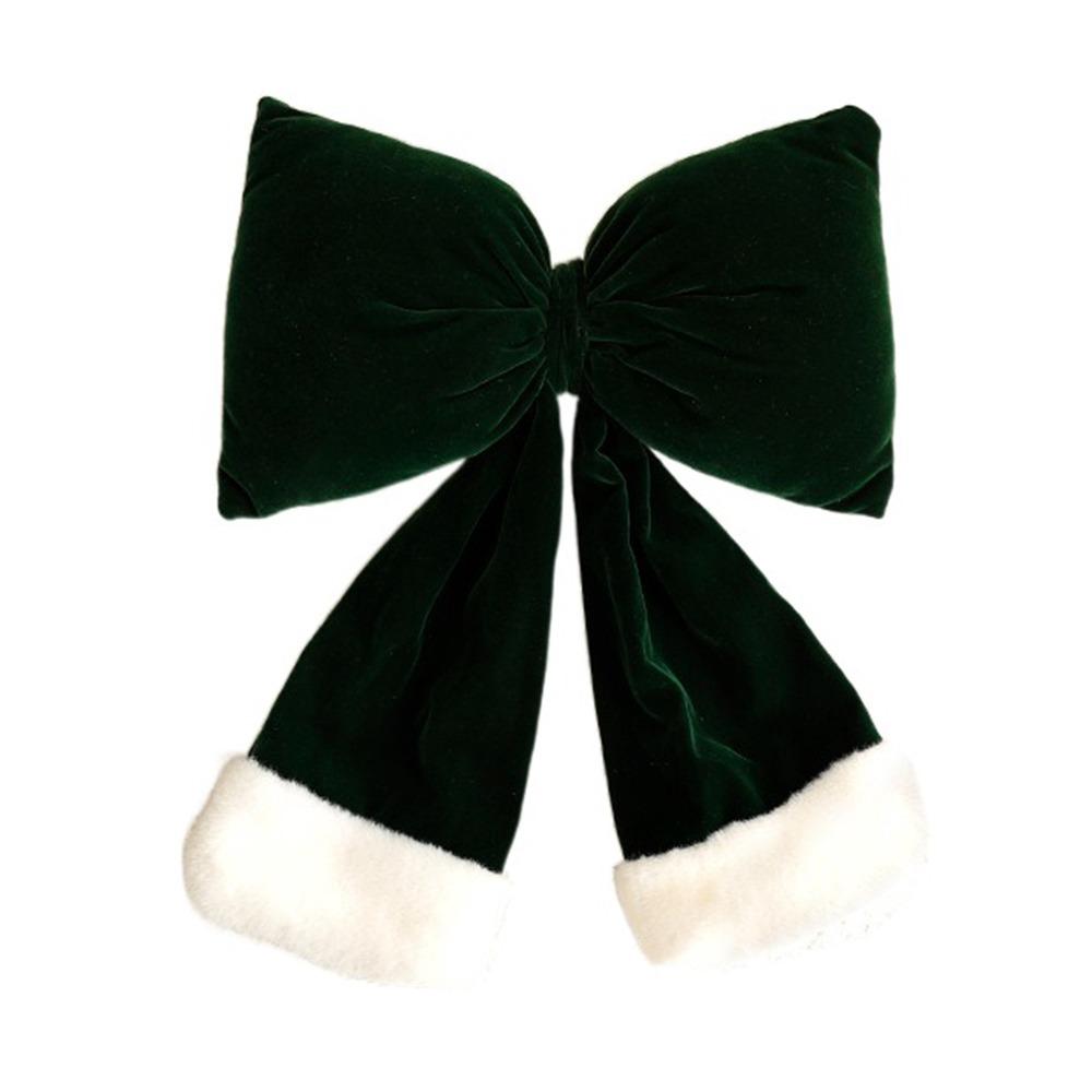 Tree Topper Decor Christmas Plaid Bowknot Elegant Christmas Wreaths Bow  Happy New Year Decoration