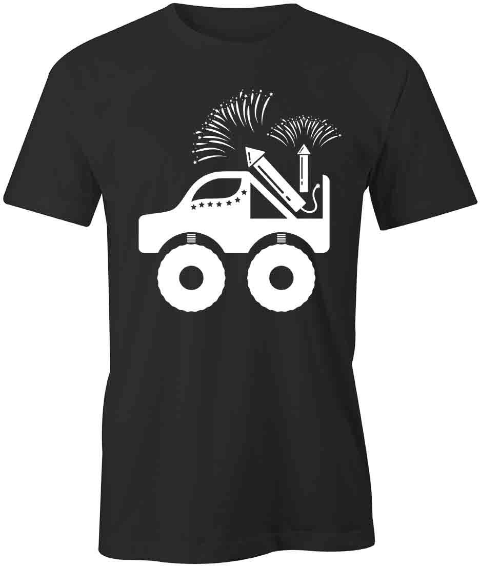 FIREWORK TRUCK TShirt Tee Short-Sleeved Cotton CLOTHING AMERICA S1BSA336 XXXXL