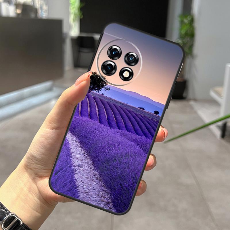 Lavender Purple Flowers Case For OnePlus Nord CE 5 2 3 4 Lite N30 N20 OnePlus 15 13 12 11 9 10 Pro 10T 13R 15R Cover