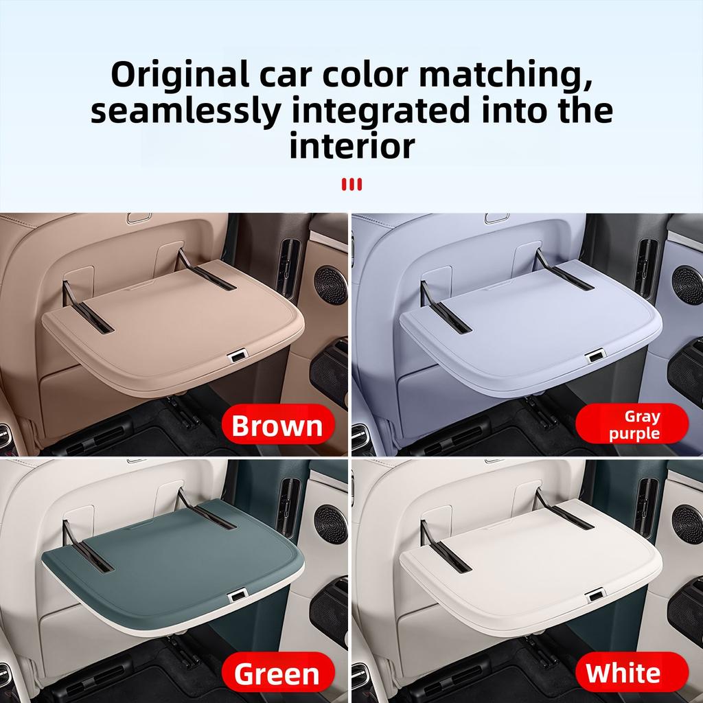 2Pcs for Li Auto L8 L9 2026 Car Anti Slip Pad for Rear Small Table Board Silicone Protective Pad Interior Modify Accessories