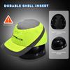 LOEBUCK Cască de siguranță pentru baseball Cască de protecție cu strat dublu de spumă cu carcasă ABS Cască de protecție pentru cap Vizibilitate ridicată reflectorizantă cască de lucru