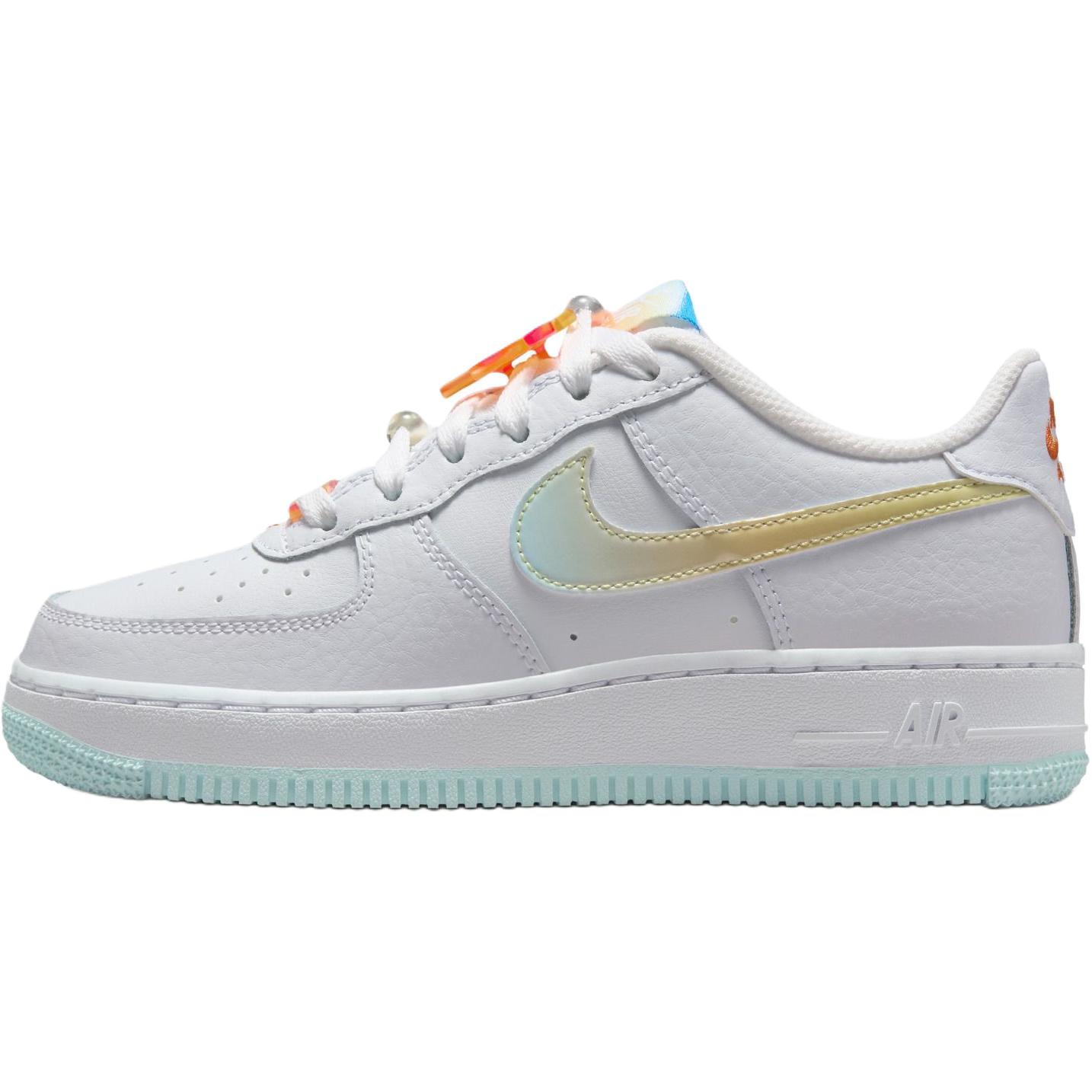 

Nike Air Force 1 Low LV8 Белый Ледниково-голубой Многоцветный (GS) Детские кроссовки IB8890-191 35.5