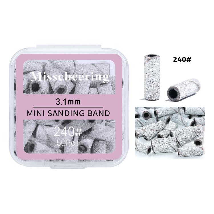 3.1mm Nail Sanding Bands Small Sanding Bands for Nail Acrylic Gel Removing