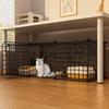 Indoor Cat Villa: Multi-Layer Winter Home & Toilet, Spacious Cabinet Bed