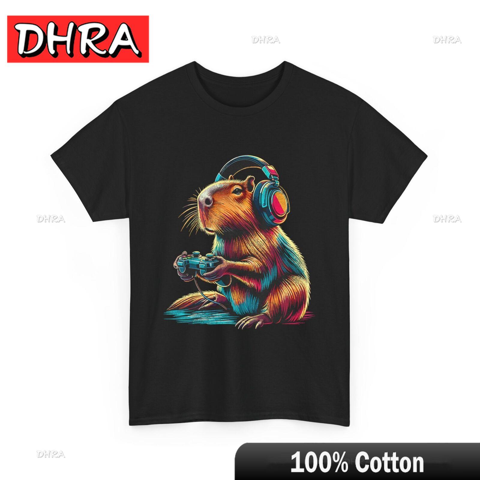 Capybara Shirt Capybara Video Games Controller Capybara Lovers Tshirt Funny Casual Edgy Tshirts Creative Funny Bold Tee Rap S