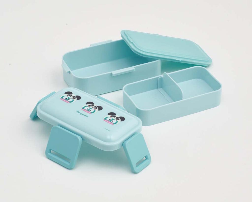 Skater Bento for Soft Made in Sanrio Hangyodon Box, 2-Tier, 600ml, Women, Antibacterial, Filling, Dome-Shaped Lid, Japan, Headpiece, PFLW4AG-A