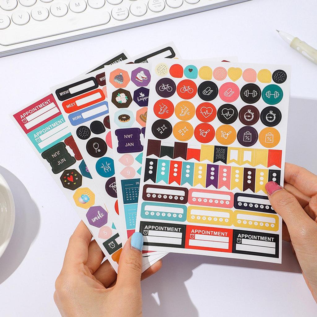 2026 Year Wall Calendar Full Year Large Size Paper Cute Sticker Yearly Weekly Annual Planner Target List Home Office Supplies