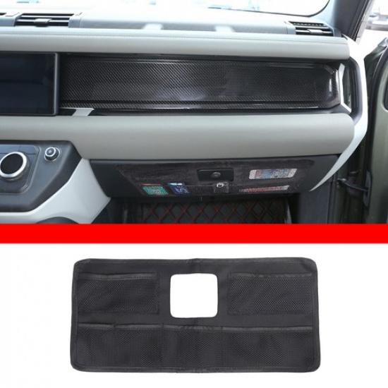Glove Box Storage Organizer Net Pouch Bag For Land Rover Defender -24