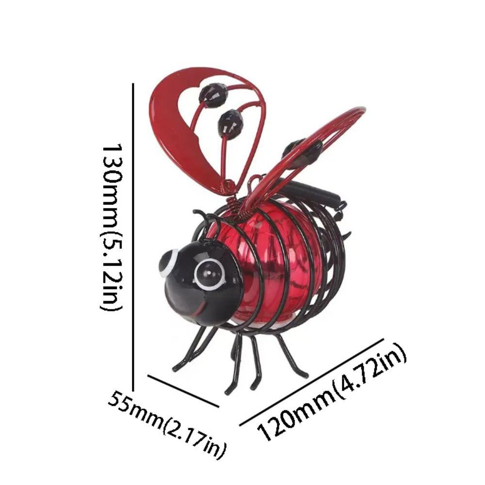 LED-Beleuchtung Solarbetriebenes Hängendes Bienenlicht Solarbetriebene LED-Insekten Bienen-Ornament Garten Dekoration
