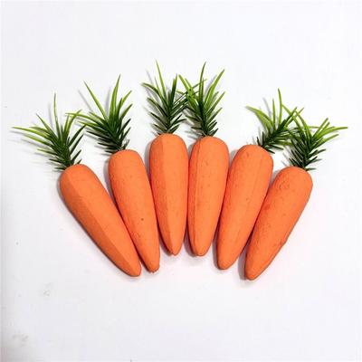 Glitter Fake Carrots Lifelike Home Decoration Fake Vegetables Mini Carrots Artificial Easter Decor Kitchen Photography Props