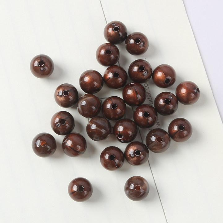 

6-12 мм Имитация натурального камня Акриловые круглые бусины Свободные бусины DIY Браслет Ожерелье Нефритовый браслет из бусин Ювелирные аксессуары 8mm 100 pcs