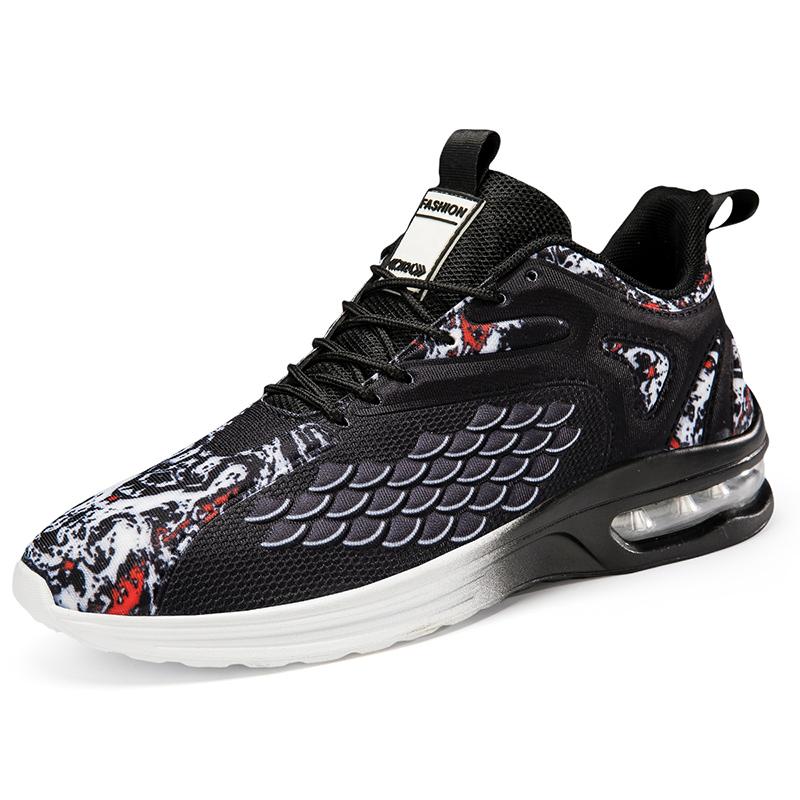 

Men s Running Shoes Lightweight Breathable Lace Up Air Mesh Sneakers Comfortable Fashion Casual Walking Shoes for Men 39 чёрный