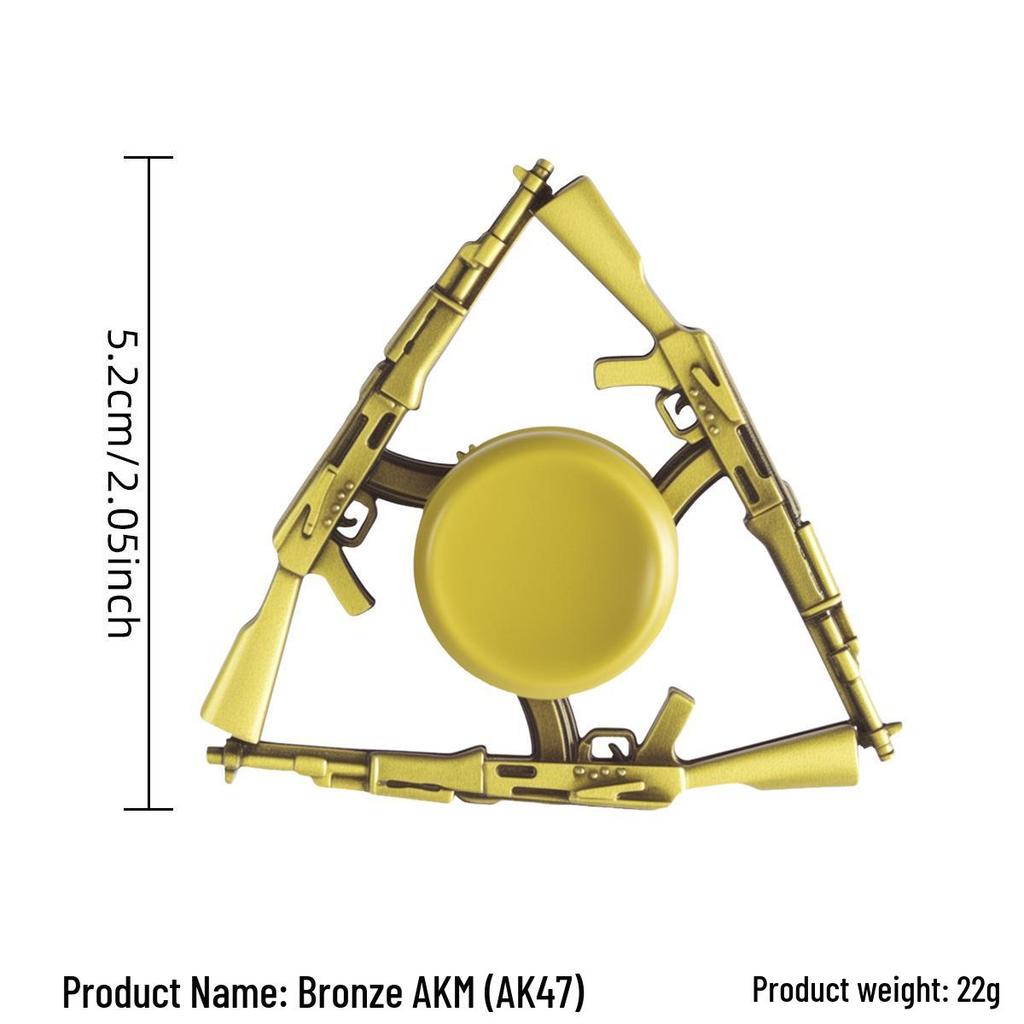 Ancient Bronze Zinc Alloy Cross Fingertip Spinner - EDC Decompression Toy  