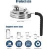 Mason Lid Flip Spouts Lids Stainless Steel Spouts Lid with Handle Anti Slip Design Spout Lid Good Seal Easy To Use Kitchen Tools