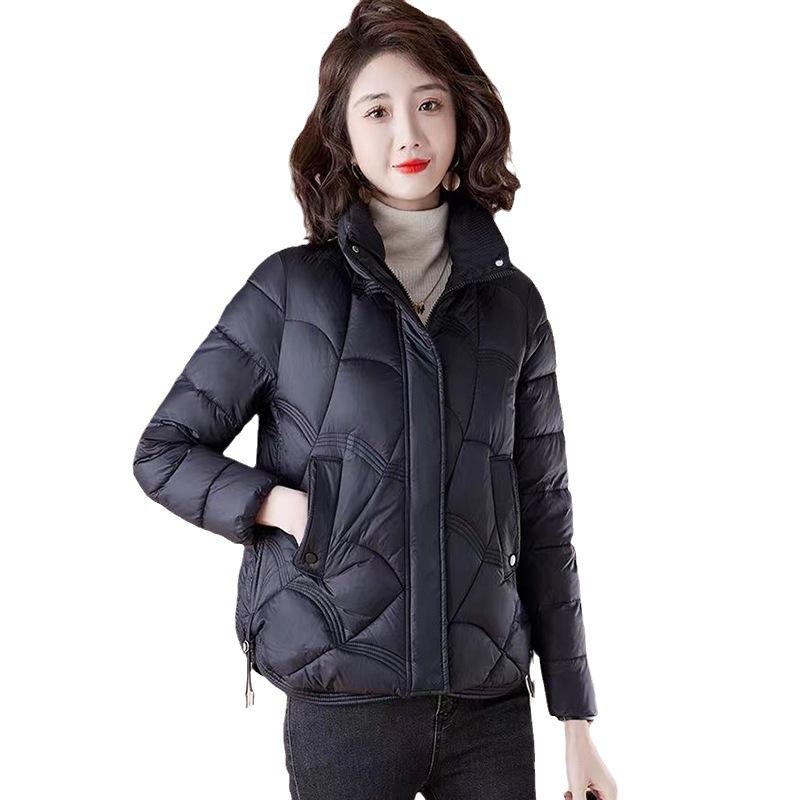 Down cotton-padded clothes women's short winter new casual warm cotton-padded clothes versatile rhombus small cotton-padded jacket