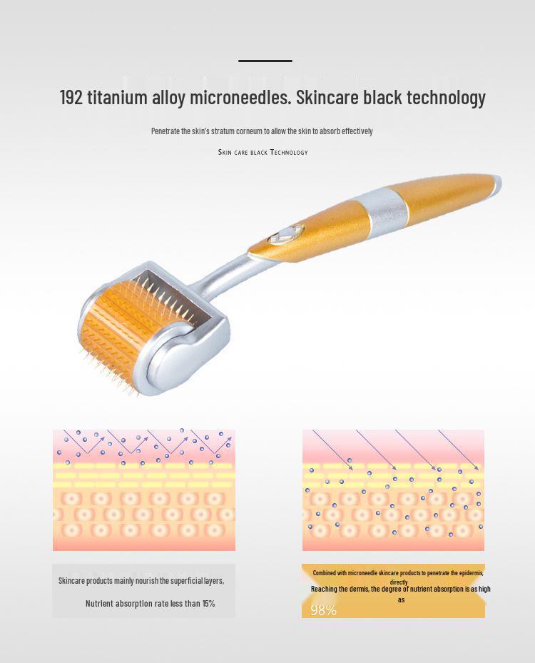 ZGTS192 Titanium Microneedle Derma Roller for Beauty Salon & Home Use