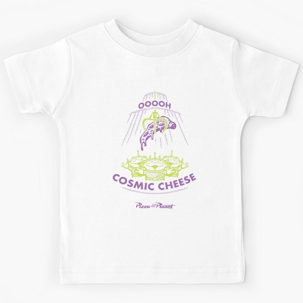 Toy Story Aliens Cosmic Cheese Pizza Planet Kids T-Shirt 110