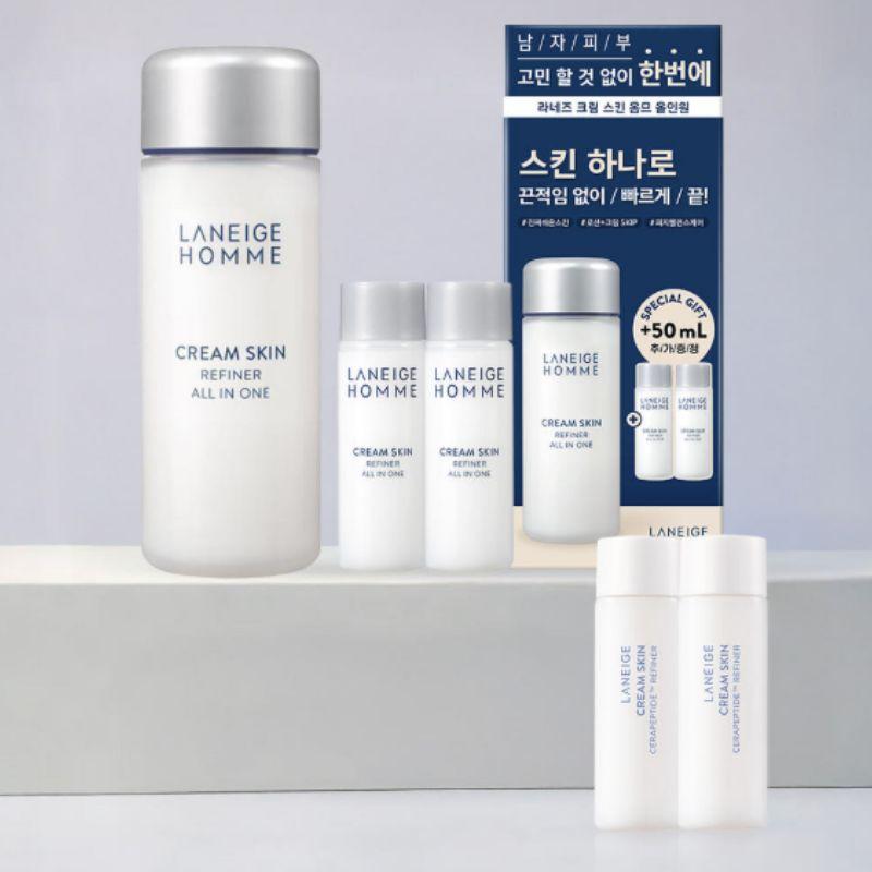 LANEIGE Cream Skin Homme All In One Set 150ml Men s Hydrating Toner Lotion Moisturizer Barrier Care K-Beauty