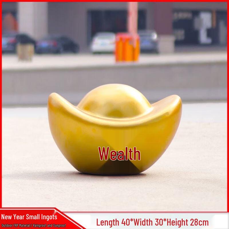 New Year Cartoon God of Wealth Prosperity Sculpture