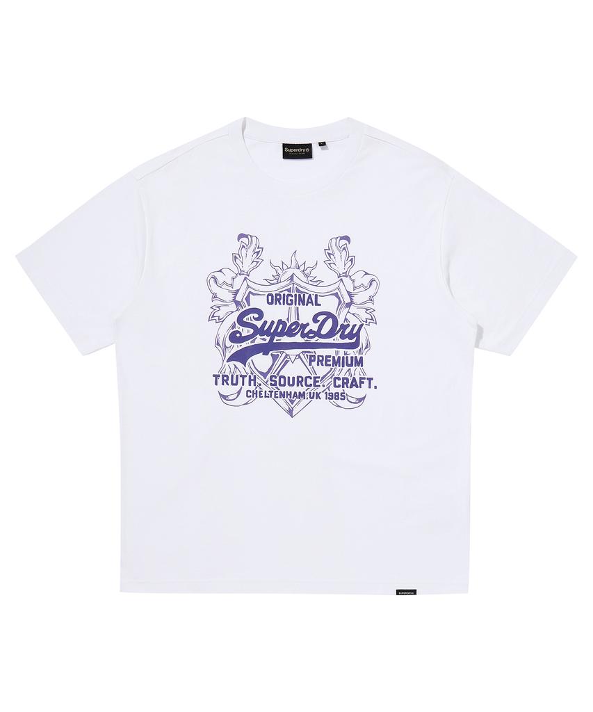 Syupeodeulai Overlap Graphic T-Shirt White