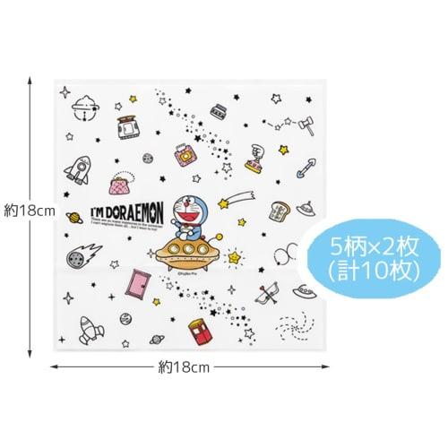 Skater Onigiri Wraps, I'm Doraemon, Space Walk, Sanrio, 10 Sheets, Made in Japan, LBL2-A