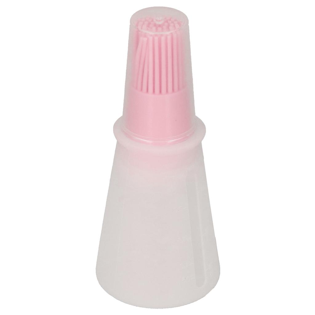 Ölflasche Pinsel Silikon Multifunktional Saucen Barbecue Öl Pinsel mit Transparentem Flaschendeckel