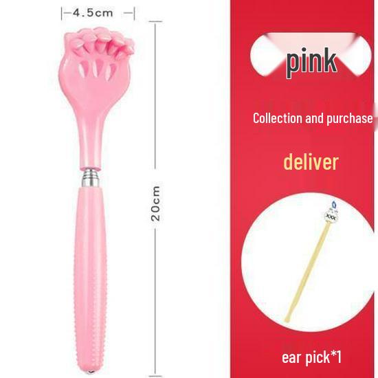 Telescopic Back Scratcher: Itch Relief Tool and Multifunctional Rake for Easy Self-Scratching. Perfect As an Old Man's Toy or Cute Gadget.