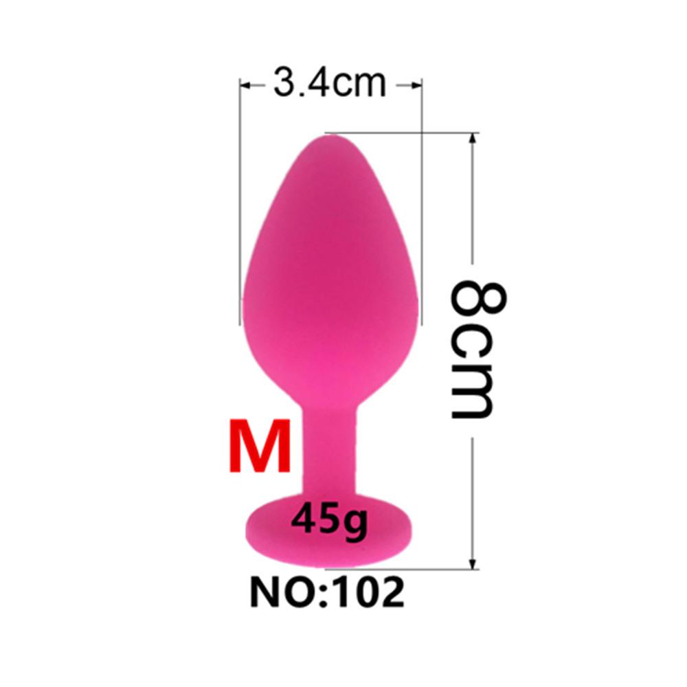 Silicone Detachable Tail Excluding Diamond Screw Anal Plug Accessory