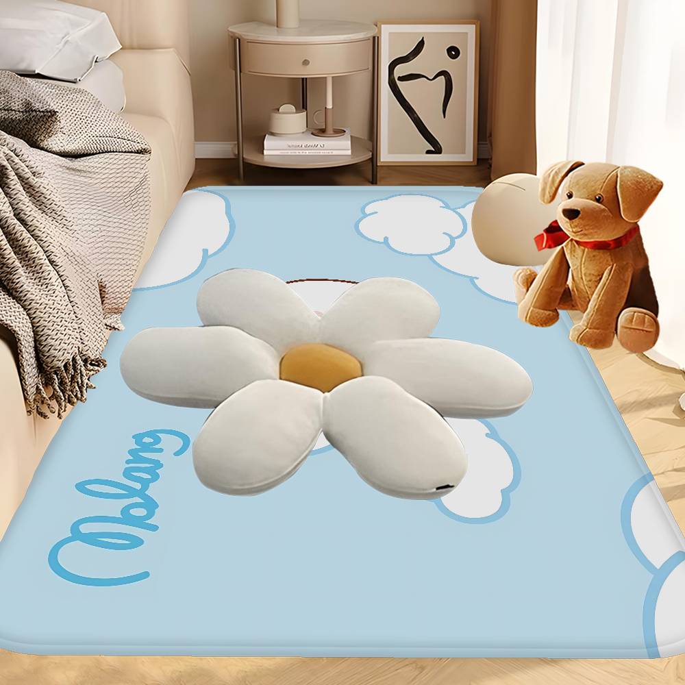 Anime Cute M-Molang Kitchen Mat Kids Room Bedroom Decoration Balcony Anti-Slip Doormat Living Room Alfombra