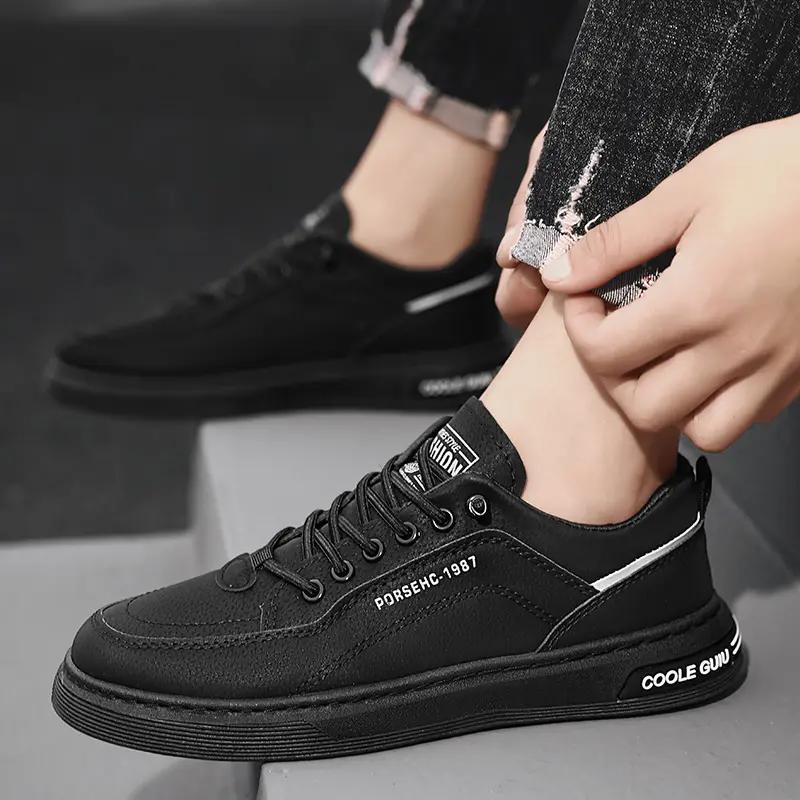 Autumn Mens New Breathable Work Safety Shoes Trendy Casual Sports Shoes Versatile Board Shoes For Motorcycle Riders