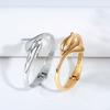 Creative Dolphin Bangle Zinc Zinc Alloy Marine Organism Hand Chain Gold Plated Dolphin Spring Bracelet  Gift