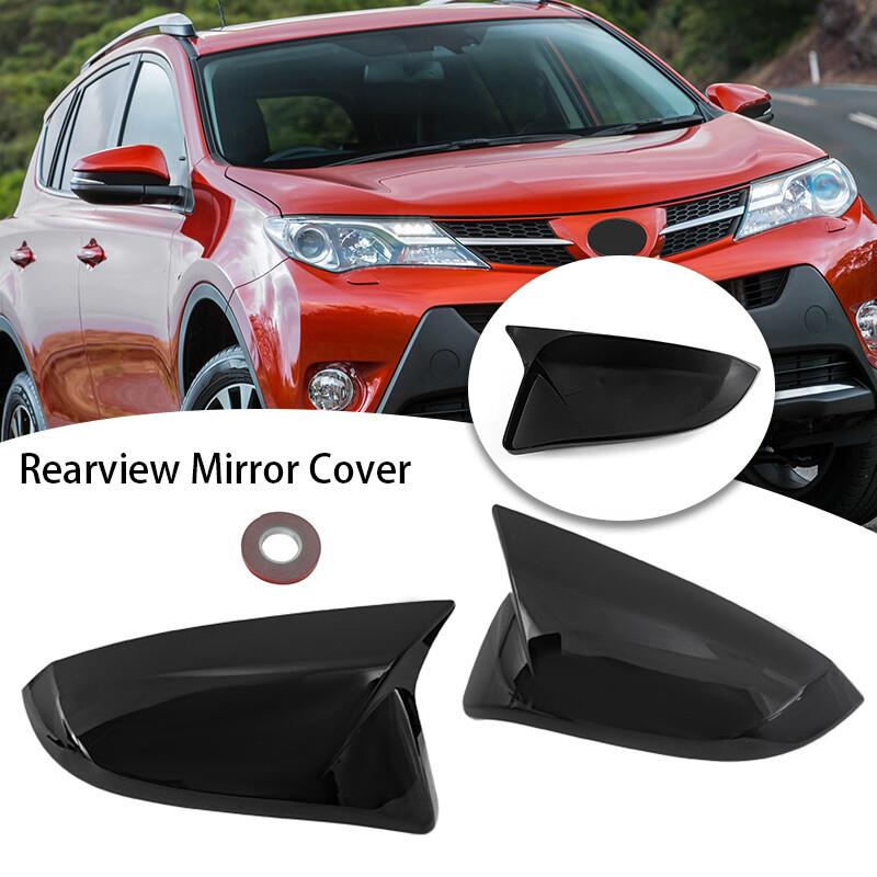OX Horn Style Mirror Cover Caps Pair Fits Toyota RAV4 2013-2019 Runner 2013-2020