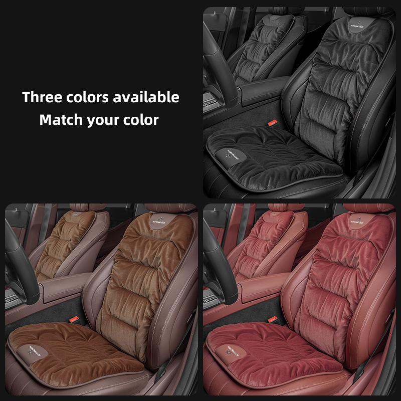 Car Seat Cover Winter Plush Warm Cushion Waist Pad For Citroen C3 C5 AIRCROSS C5X C4 Cactus PICASSO e-C3 e-C4 C1 C-Crosser C6 C2 akj256