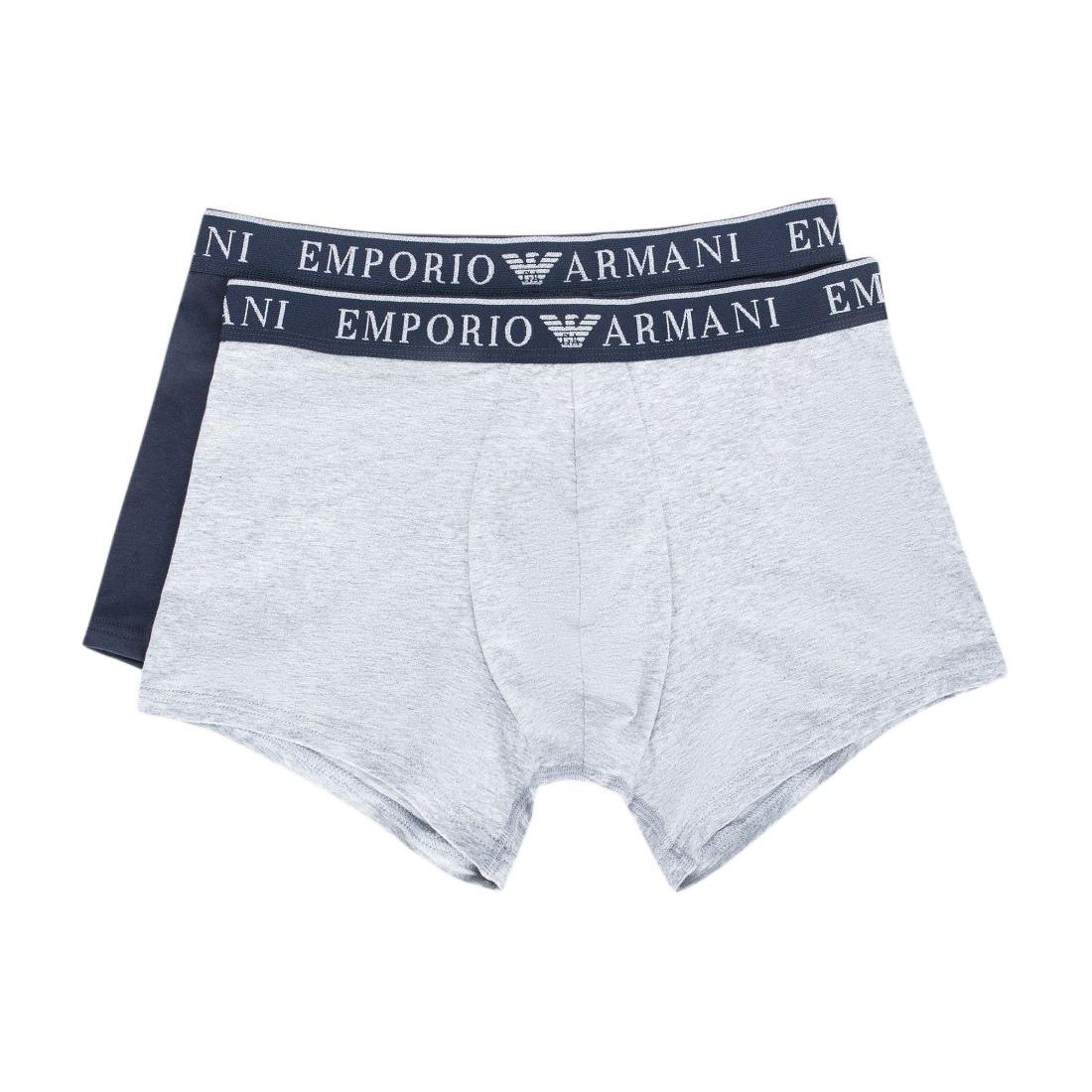 Emporio Armani Эластичные боксеры с принтом 2 шт. Мужское нижнее белье 111769-3F720-07448 M