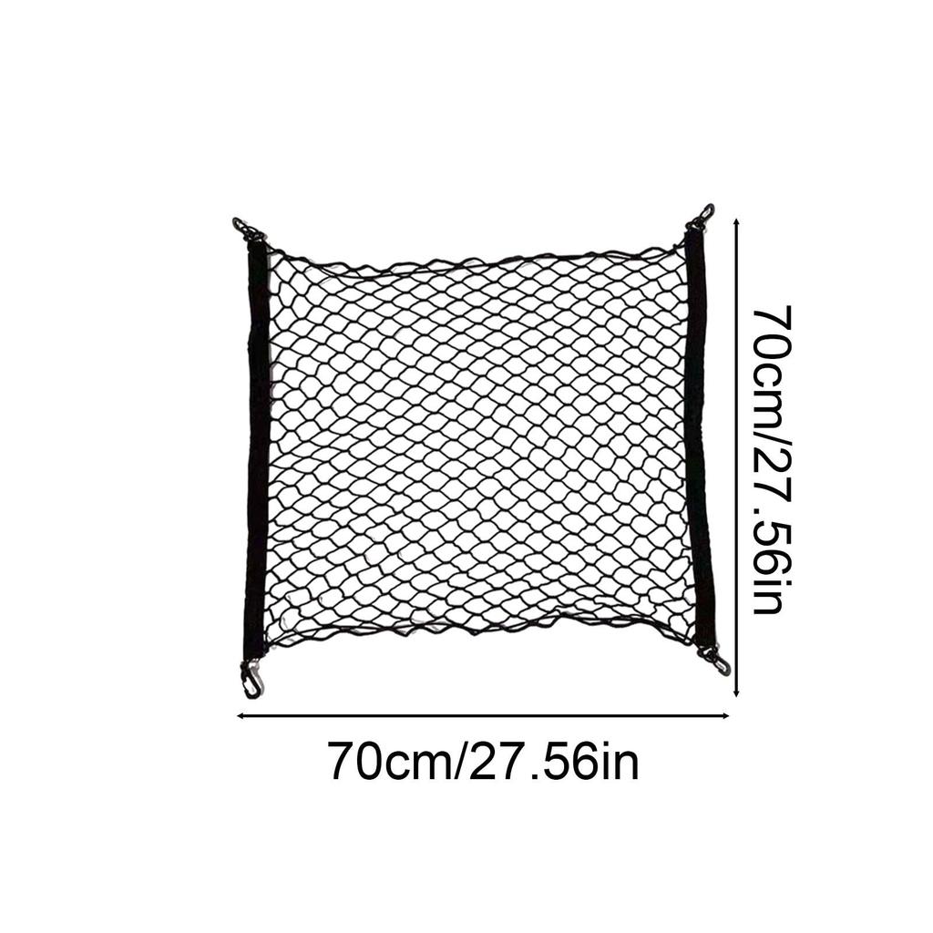Trunk Mesh Cargo Net, Elastic Cargo Net for Trucks with Hooks | Car Trunk