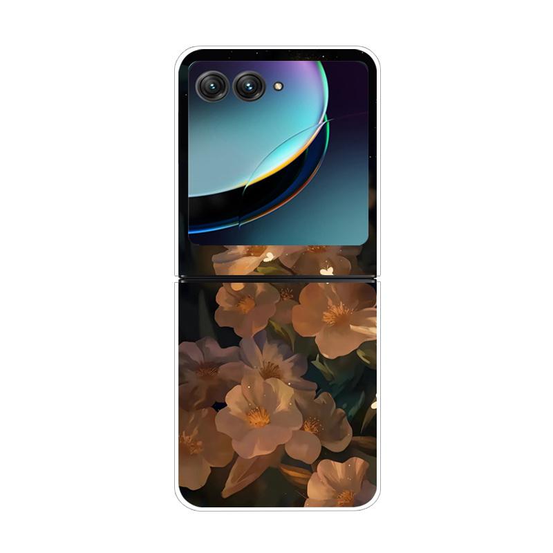Pouzdro Pro Motorola Razr 40 Ultra Průhledné Pevné Skládací Luxusní Vzor Pro Motorola Moto Razr 40 Ultra Čiré Kryt Razr40 Ultra