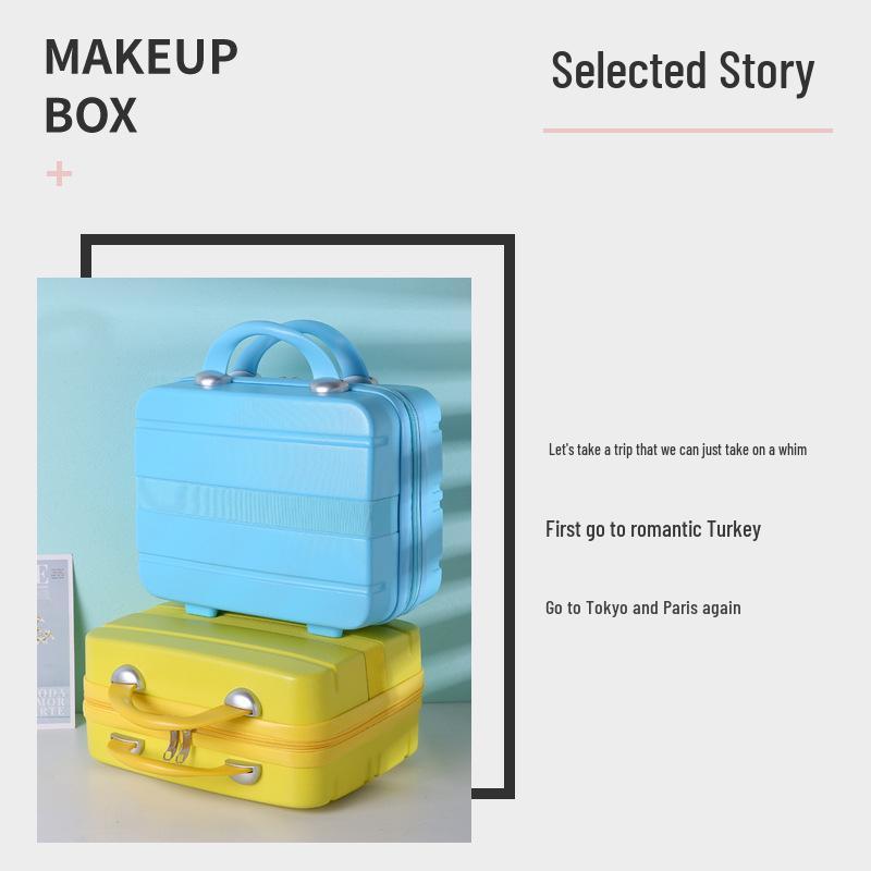 Customizable Logo 12-Inch Makeup Case & 14-Inch Carry-on Suitcase Set