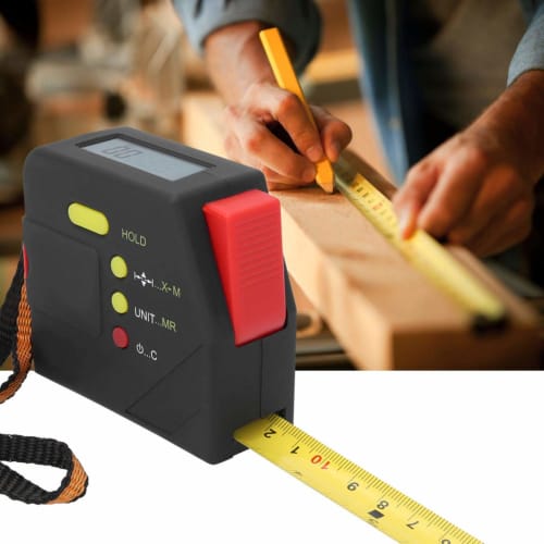 Mutuer Digital Tape Measure - 5m Digital LCD Display Measuring Tape, Electronic Measuring Tape, Woodworking Ruler