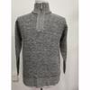 Herren Fleece Dickerer Pullover Halber Reißverschluss Rollkragen Warm Pullover Schlank Gestrickt Wollpullover Frühling