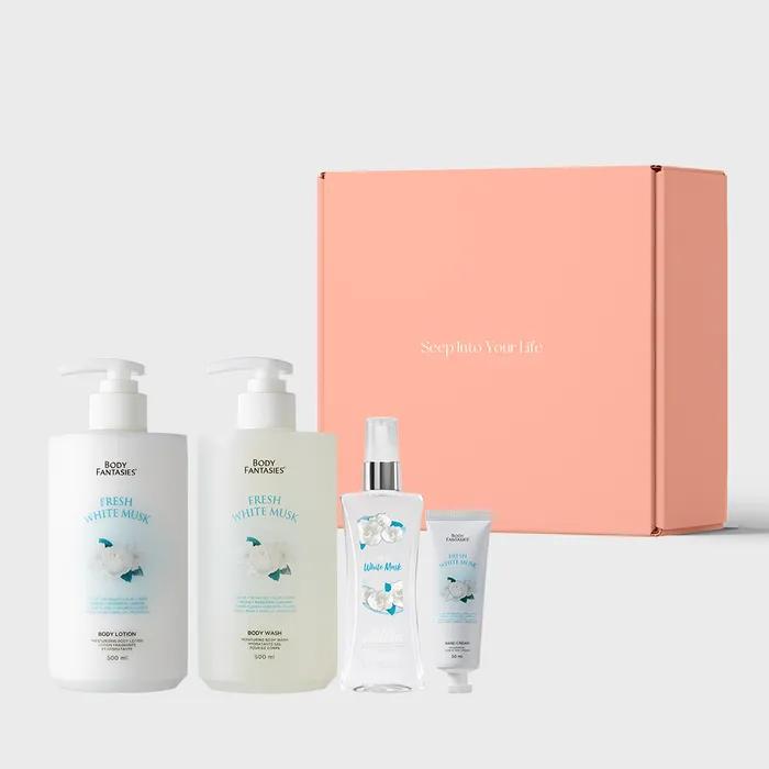 

Подарочный набор Гель для умывания + Лосьон + Крем для рук + Мист 94 мл (Белый мускус)