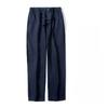 Solid Color Linen Pants Men's Loose Linen Casual 9 Points Pants Spring Summer Home Straight Soft Comfortable Trousers