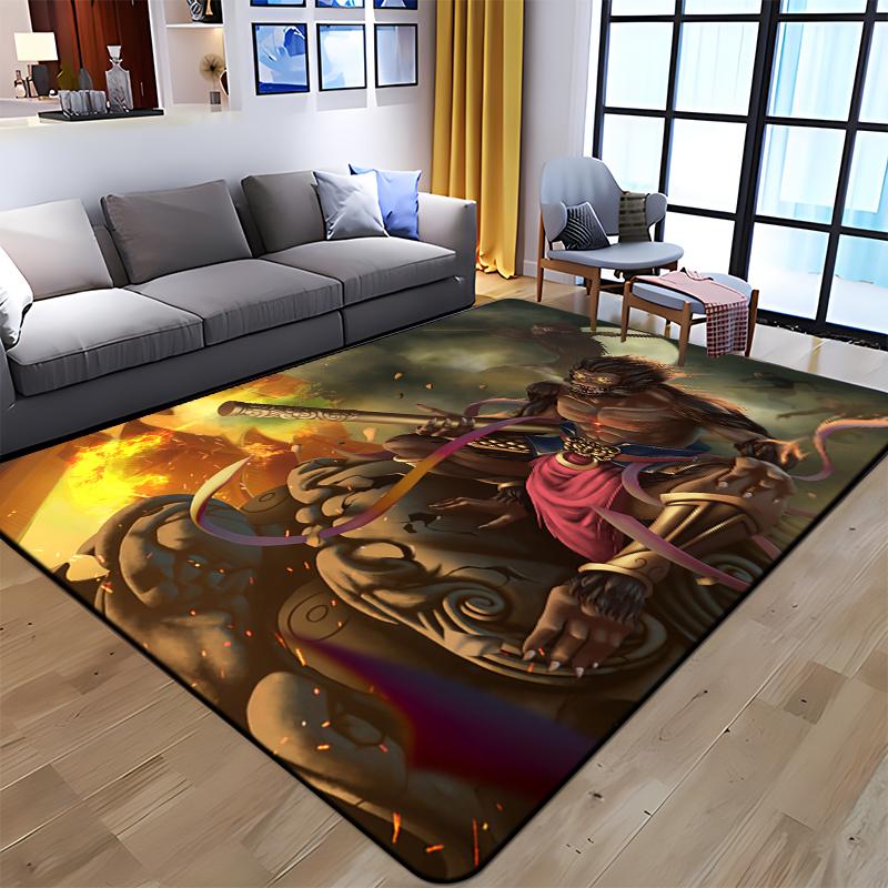Sun WuKong Monkey King Printed Carpet for Living Room Large Area Rug Soft Mat E-sports Chair Carpets Alfombra Gifts Dropshopping