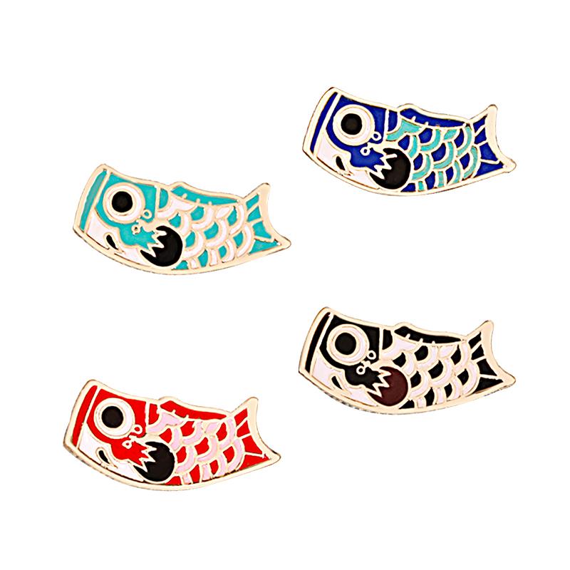 3-4pcs/set Cute Animal Brooch Cartoon Unicorn Cat Dog Monkey Fish Enamel Pin Backpack Clothing Badges Jewelry Children Wholesale