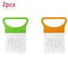 1/2/3/4pcs Effortlessly Slice Onions with This 1pc Colorful Onion Slicer Kitchen Stainless Steel Potato Chip Onion Holder